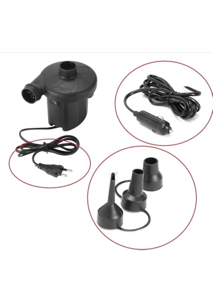 Yatak Şişirme Havuz Şişirme Boşaltma Hava Pompası