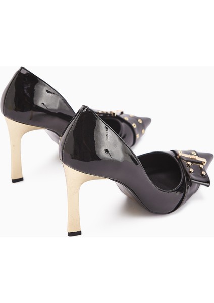 Sven Siyah Rugan Kemar Detaylı Kadın Topuklu Ayakkabı fırsatları