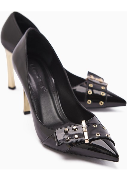 Sven Siyah Rugan Kemar Detaylı Kadın Topuklu Ayakkabı indirimleri