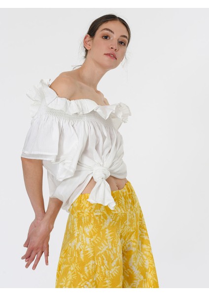 Omuzları Açık Bluz Beyaz Y1966112_002 modelleri