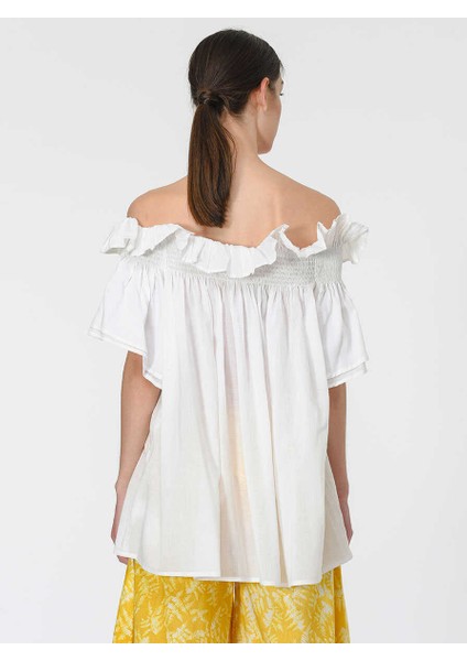 Omuzları Açık Bluz Beyaz Y1966112_002 fırsatları