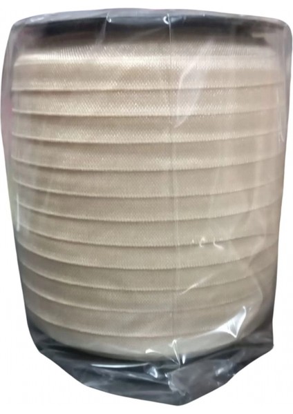 Çamaşır Lastiği Düz 1 cm 1 Metre Krem