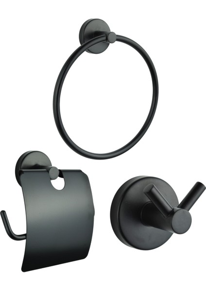 Siyah Polo 3'lü Set