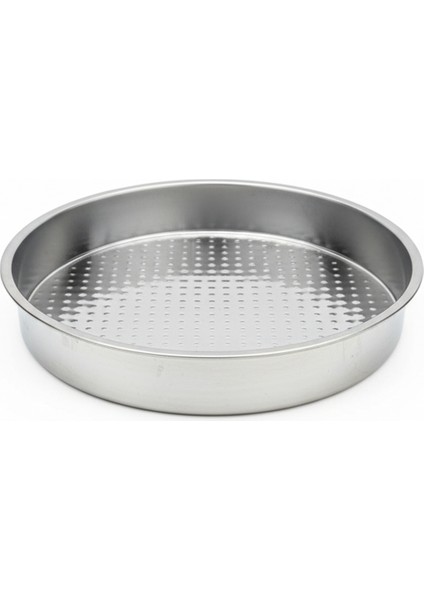 Çiğ Köfte Sinisi - Paslanmaz Çelik 40 cm – Derin Orta Boy Yuvarlak Tepsi