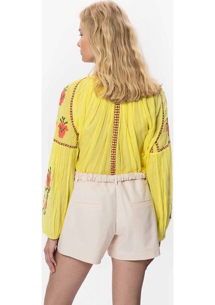 Kemerli Cep Detaaylı Şort Bej Y9912601_024 modelleri