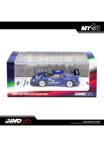 Inno 1/64 Lbwk F40 Tokyo Auto Salon 2024 IN64-LBWKF40-TAS24