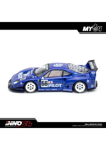 Inno 1/64 Lbwk F40 Tokyo Auto Salon 2024 IN64-LBWKF40-TAS24 modelleri