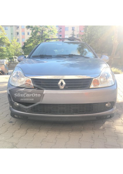 Renault Symbol 2008-2012 Thalia Uyumlu Üniversal Laguna Lip Esnek Ön Lip 2 Parça Tampon Altı Dil Karlık Ön Ek