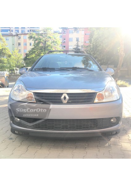 Renault Symbol 2008-2012 Thalia Uyumlu Üniversal Laguna Lip Esnek Ön Lip 2 Parça Tampon Altı Dil Karlık Ön Ek