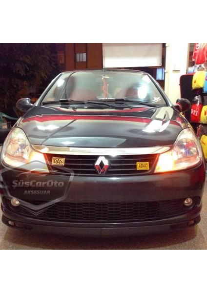 Renault Symbol 2008-2012 Thalia Uyumlu Üniversal Laguna Lip Esnek Ön Lip 2 Parça Tampon Altı Dil Karlık Ön Ek