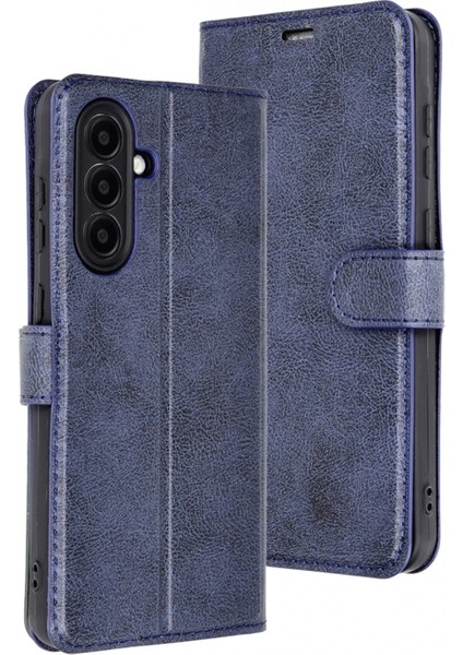 Samsung Galaxy A26 Kılıf Trend S Plus Kapaklı Kılıf - Lacivert