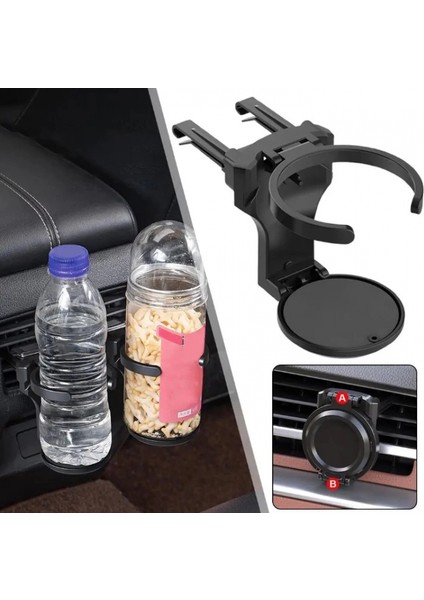 Katlanabilir Araba Bardak Şişe Tutucu (4887)