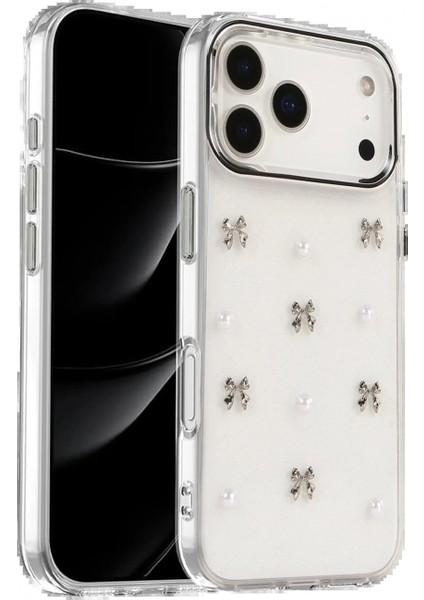 Apple iPhone 17 Pro Fiyonk Desenli Kapak - Desen 8