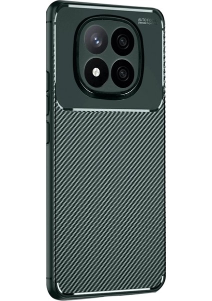 Xiaomi Redmi Note 14 Pro 5g Kılıf Auto Focus Karbon Kapak - Koyu Yeşil modelleri