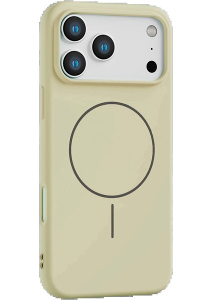 Apple iPhone 17 Pro Max Jully Magsafe Kapak - Bej