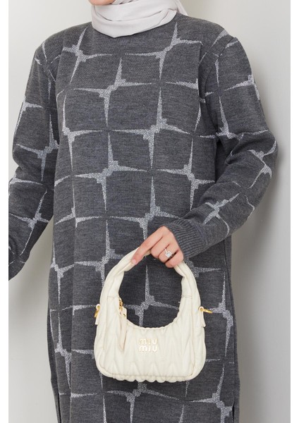 Yıldız Desenli Simli Triko Tunik Pantolon Takım fırsatları