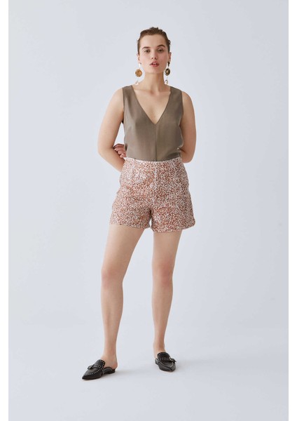 Pullu Rengi Kadın Mini Şort Karamel K2012607_045 fiyatları