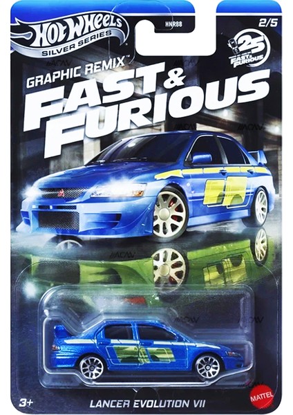 Fast & Furious ( 25TH Anniversary ) Graphic Remix - Lancer Evolution Vıı ( Özel Seri Model Araba )
