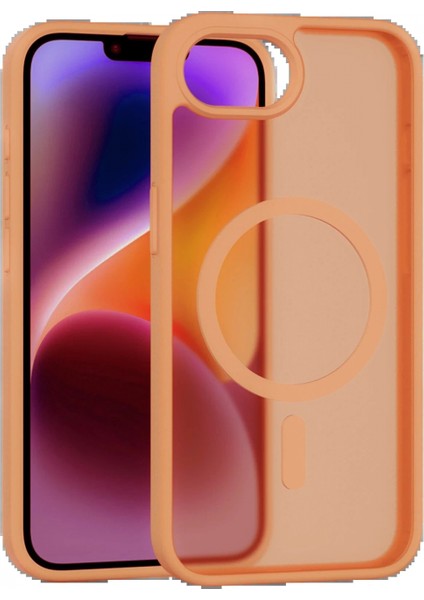 iPhone 16E Jota Magsafe Kapak - Turuncu