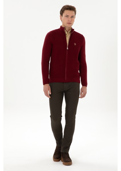 Erkek Bordo Hırka (Triko) 50317151-VR014 fırsatları