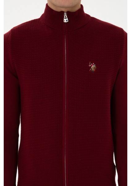 Erkek Bordo Hırka (Triko) 50317151-VR014