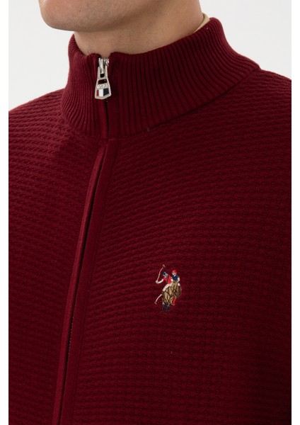 Erkek Bordo Hırka (Triko) 50317151-VR014