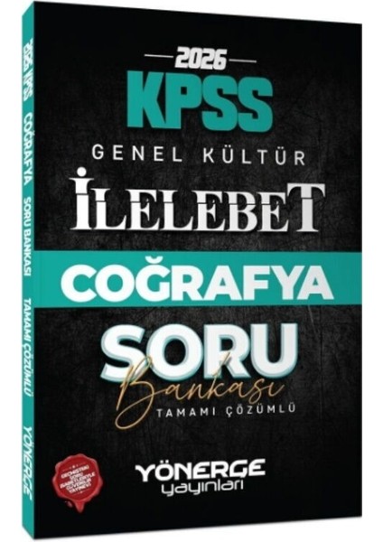2026 Kpss Coğrafya Ilelebet Soru Bankası Yönerge Yayınları
