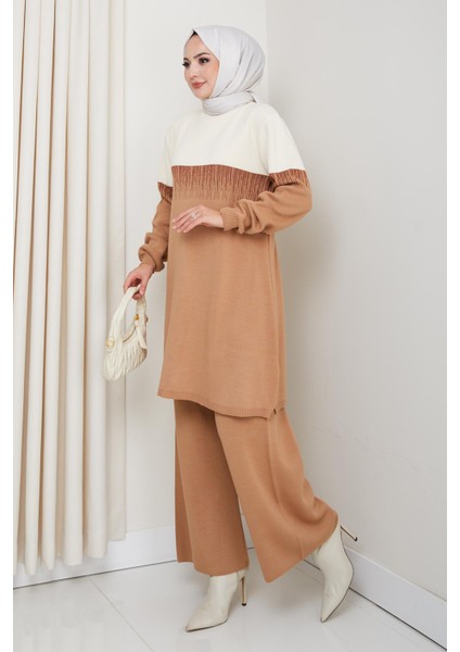 Iki Renk Simli Triko Tunik Pantolon Takım fiyatları