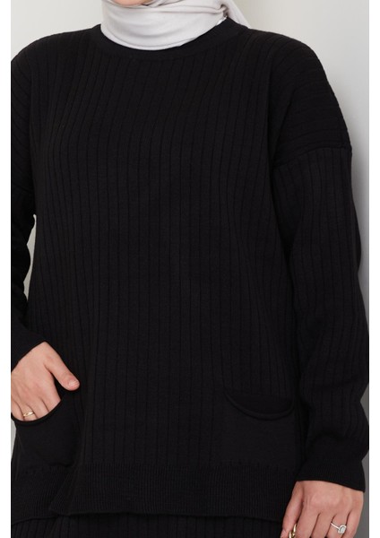 Iki Renk Simli Triko Tunik Pantolon Takım fırsatları