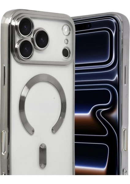 Apple iPhone 17 Pro Max Kross Magneticsafe Kapak - Gümüş fiyatları