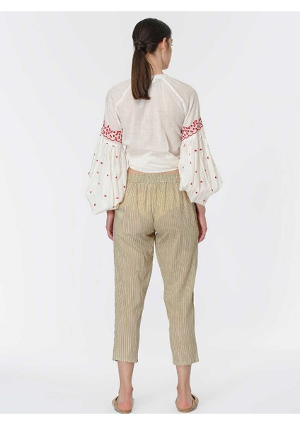 Şerit Detaylı Pantolon Standart Renk Y1965107_089 indirimleri