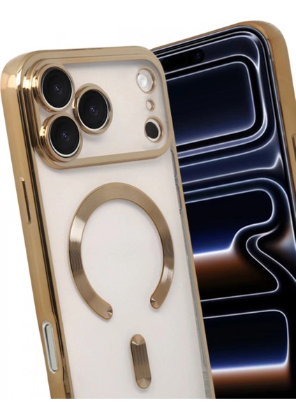 Apple iPhone 17 Pro Kross Magneticsafe Kapak - Gold modelleri