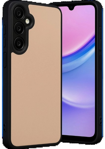 Samsung Galaxy M15 Kılıf Aras Deri Kapak - Pudra