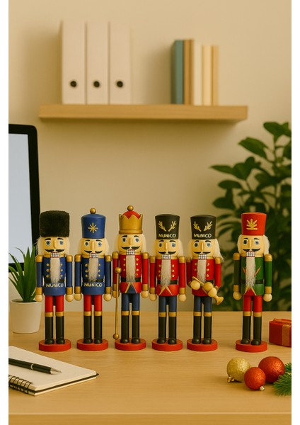 Yılbaşı Temalı Kurşun Asker Figürleri – 6’lı Ahşap Set, 13 Cm, Koleksiyonluk ve Hediyelik fırsatları