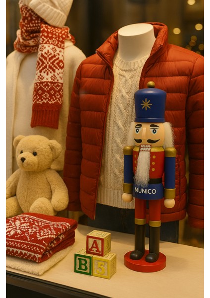 Yılbaşı Temalı Kurşun Asker Figürleri – 6’lı Ahşap Set, 13 Cm, Koleksiyonluk ve Hediyelik