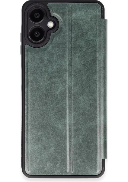 Samsung Galaxy A06 Kılıf Flip Cover - Koyu Yeşil