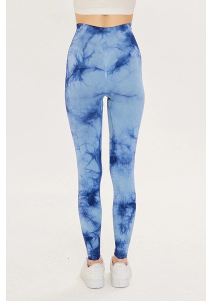 Lilxan Karışık Desenli Uzun Boy Slim Fit Mavi Renk Tayt indirimleri