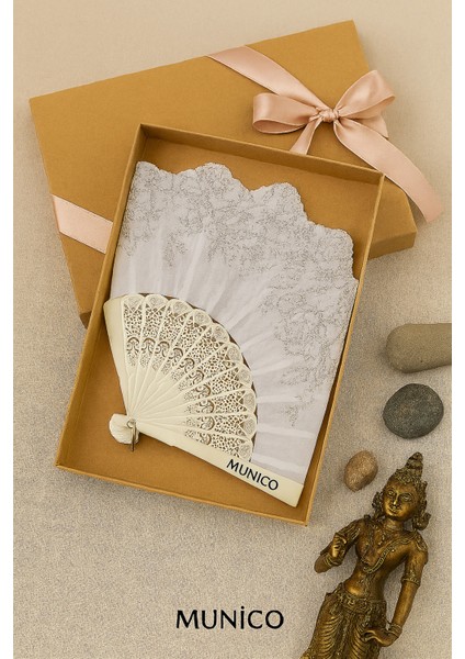 12 Adet Romantik El Yelpazesi Düğün ve Nişan Fotoğraflarında Estetik Tamamlayıcı Beyaz Dantel Tema indirimleri