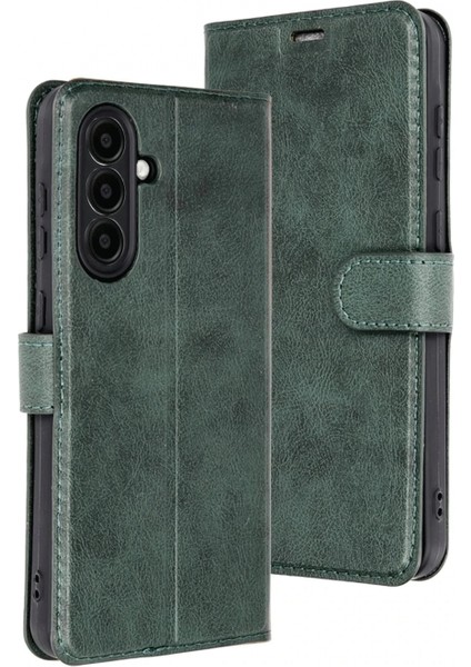 Samsung Galaxy A26 Kılıf Trend S Plus Kapaklı Kılıf - Yeşil