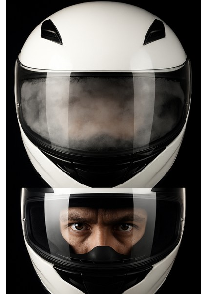 Motosiklet Kaskı Vizör Buğu ve Yağmur Önleyici Film – Anti Fog & Rainproof Şeffaf Koruyucu Katman