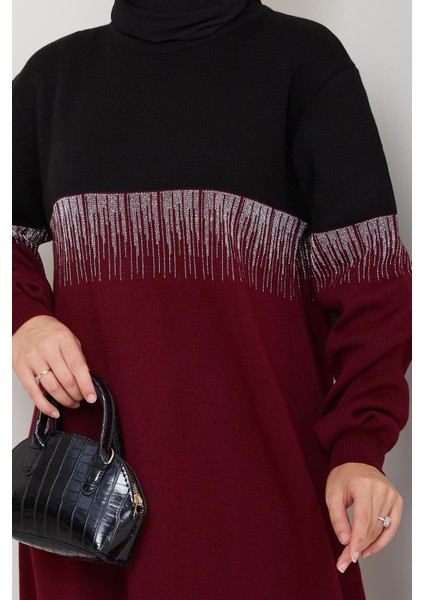 Iki Renk Simli Triko Tunik Pantolon Takım fırsatları