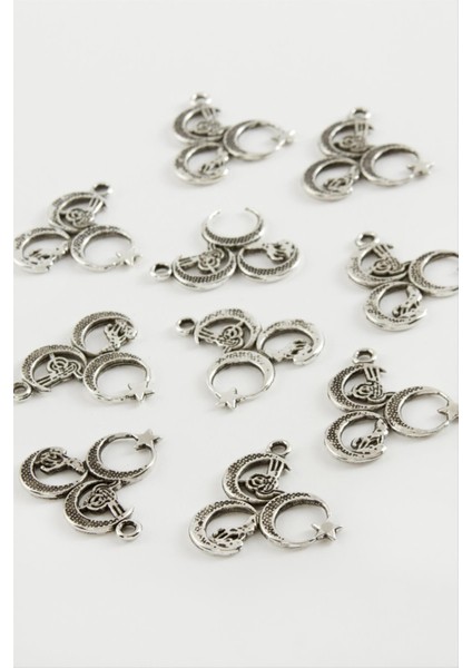 Lzrdwzrd Hilal Tesbih Püskül Aparatı 50 Gram-Gümüş Rengi