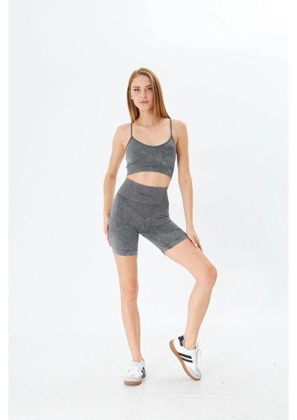 Asspa Askılı Slim Fit Gri Renk Tayt Takım fırsatları