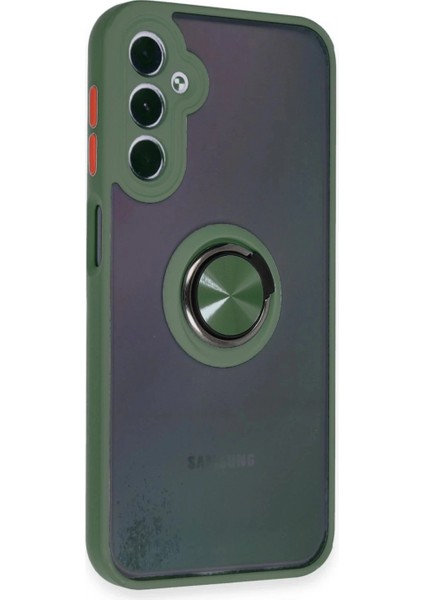 Samsung Galaxy A24 4G Kılıf Montreal Yüzüklü Silikon Kapak - Yeşil fiyatları