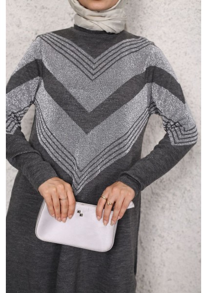 Simli Triko Tunik Pantolon Takım modelleri