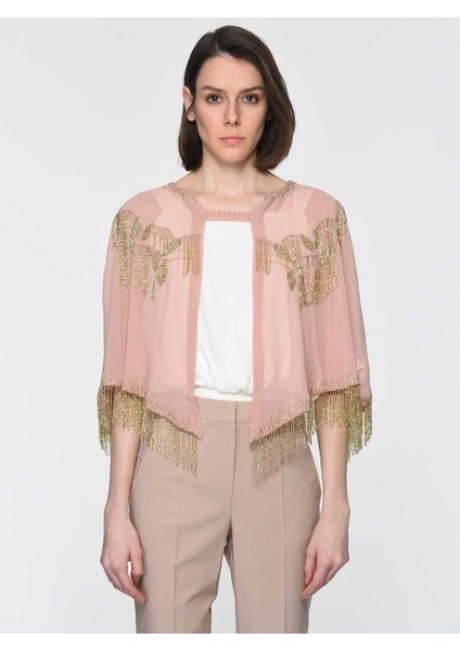 Püsküllü İşlemeli Bolero Standart Renk Y1962114_089 modelleri
