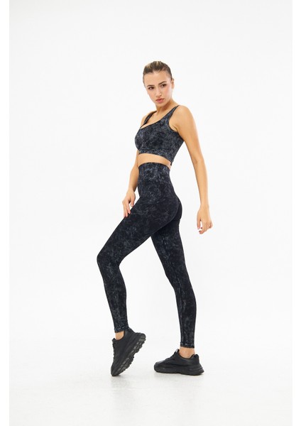 Bouncel Yuvarlak Yaka Kolsuz Slim Fit Siyah Renk Tayt Takım fiyatları