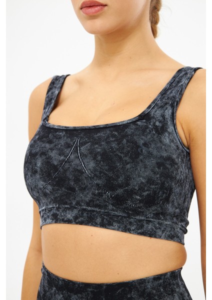 Bouncel Yuvarlak Yaka Kolsuz Slim Fit Siyah Renk Tayt Takım indirimleri