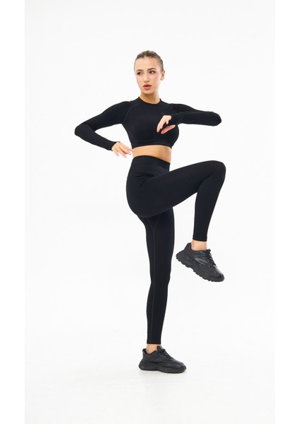 Walt Yuvarlak Yaka Slim Fit Siyah Renk Tayt Takım fiyatları