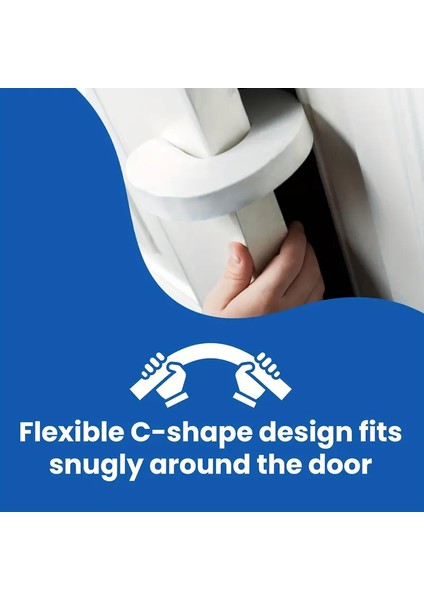 Kapı Çarpma Önleyici 4’lü Set – Bebek Güvenlik Köpük Kapı Stoperi, Parmak Koruyucu, Kapı Koruma
